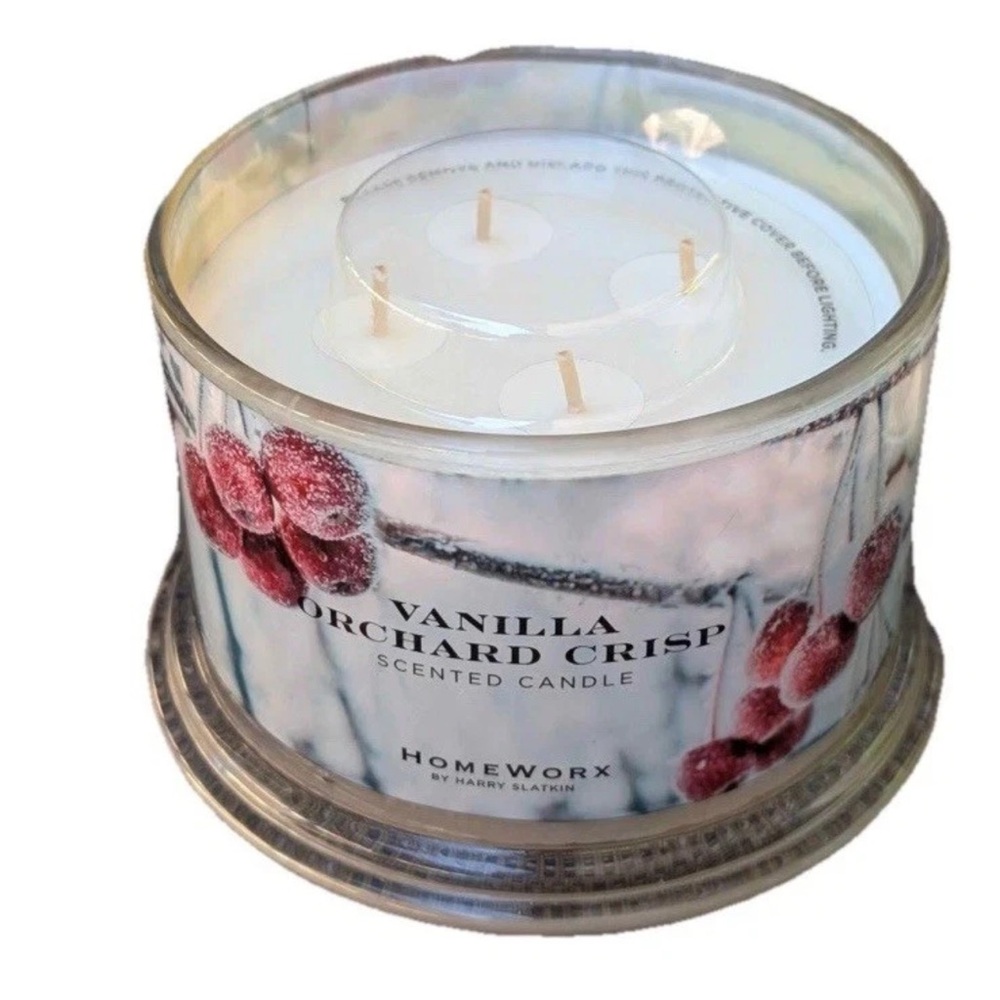 HomeWorx by Slatkin + Co. one 18 oz. Vanilla Orchard Crisp Candle 4 Wick